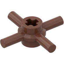 Part 68888 - Technic, Axle Connector Hub with 4 Bars and Through Axle Hole