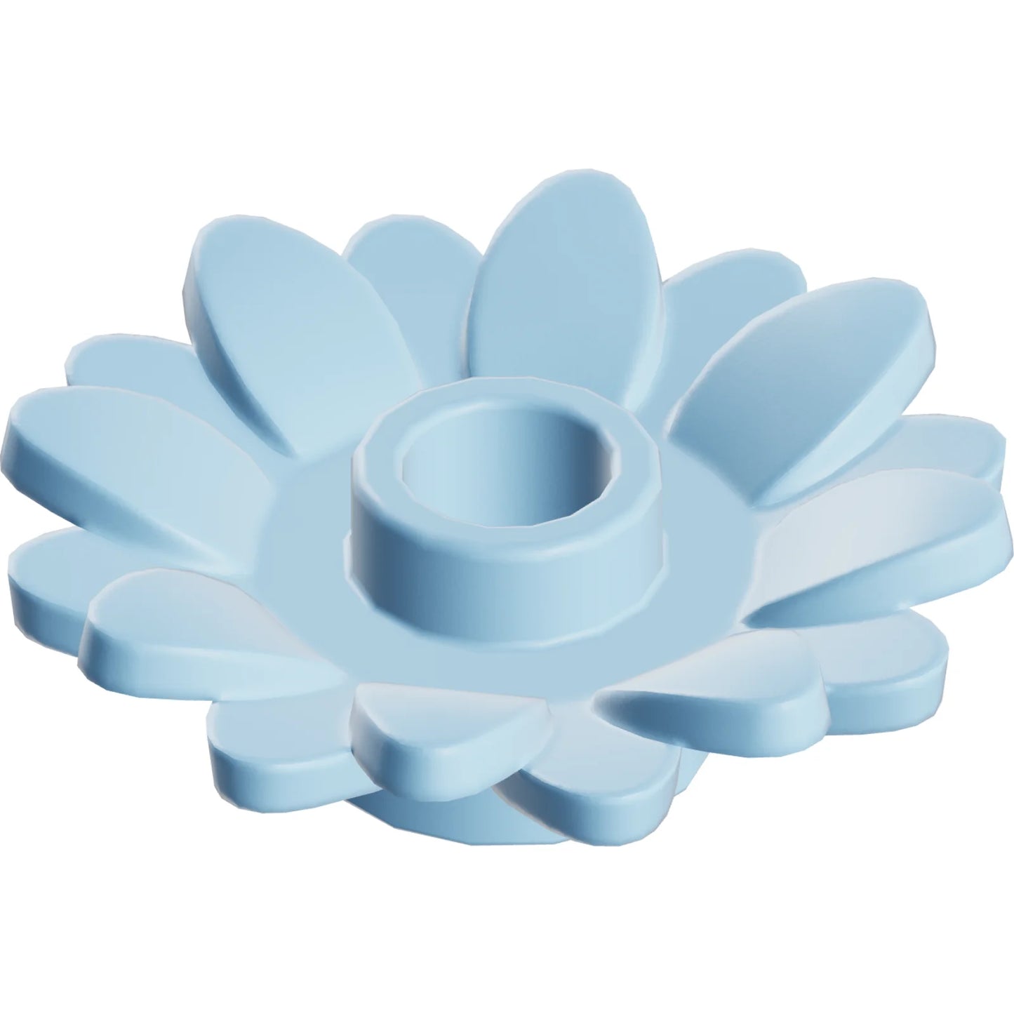 Teil 6901 - Pflanzenblume 2 x 2 rund mit 16 Blütenblättern (Sonnenblume) mit offenem Bolzen