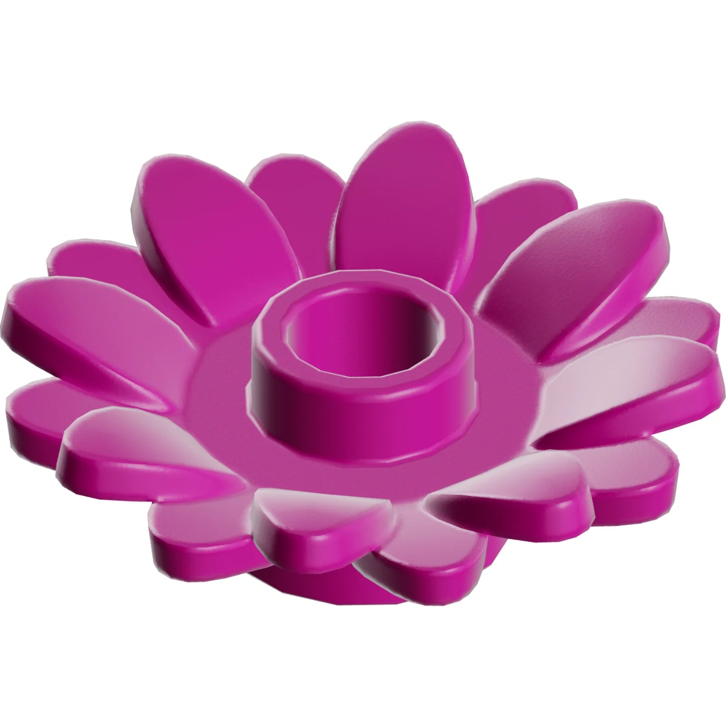 Teil 6901 - Pflanzenblume 2 x 2 rund mit 16 Blütenblättern (Sonnenblume) mit offenem Bolzen