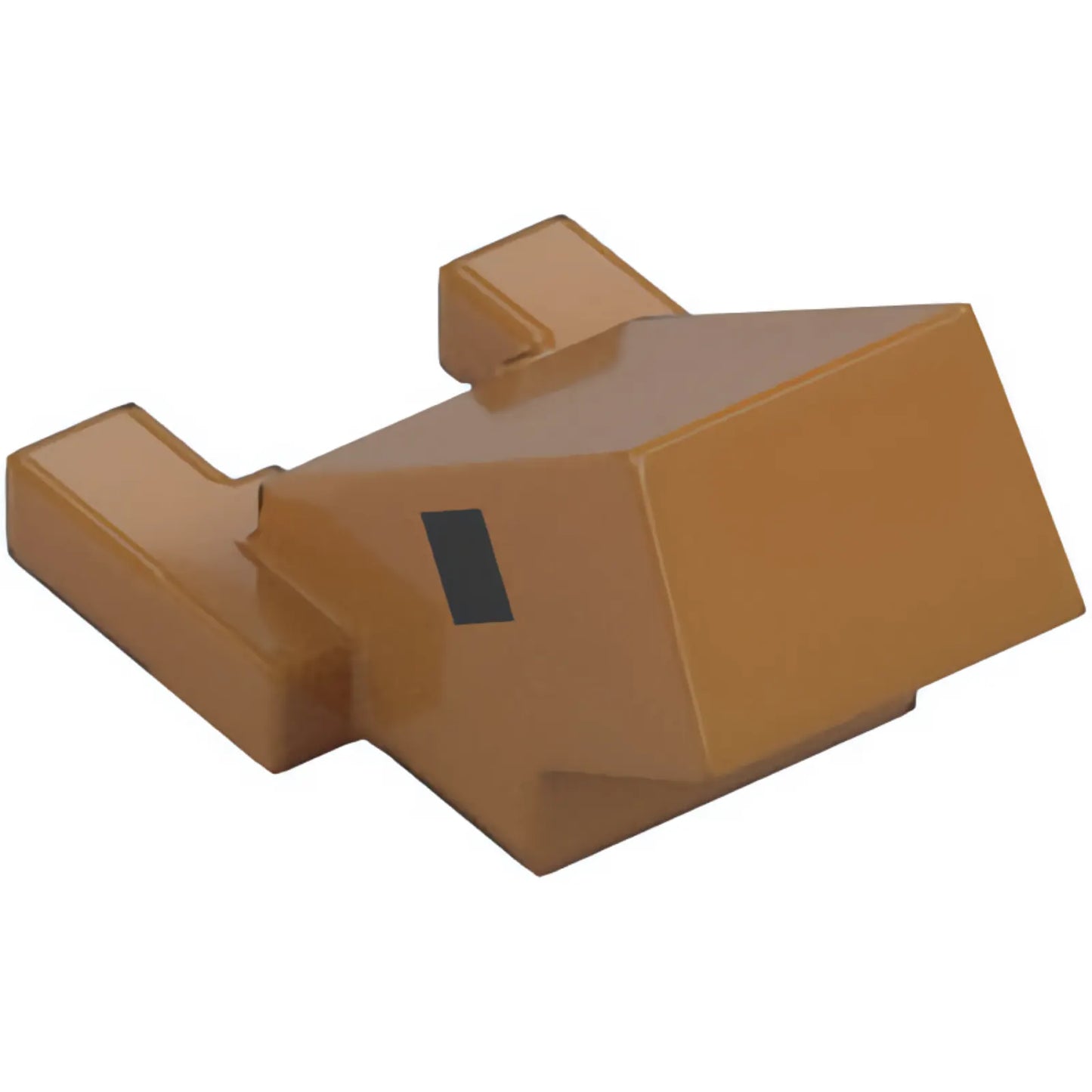 Part 6985pb01 - Creature Head Pixelated with Angled Face and Ears with Black Eyes Pattern (Minecraft Armadillo)