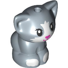 Part 69902pb01 - Cat, Friends, Baby Kitten, Sitting with Black Eyes, Dark Pink Nose and Mouth, and White Muzzle and Paws Pattern