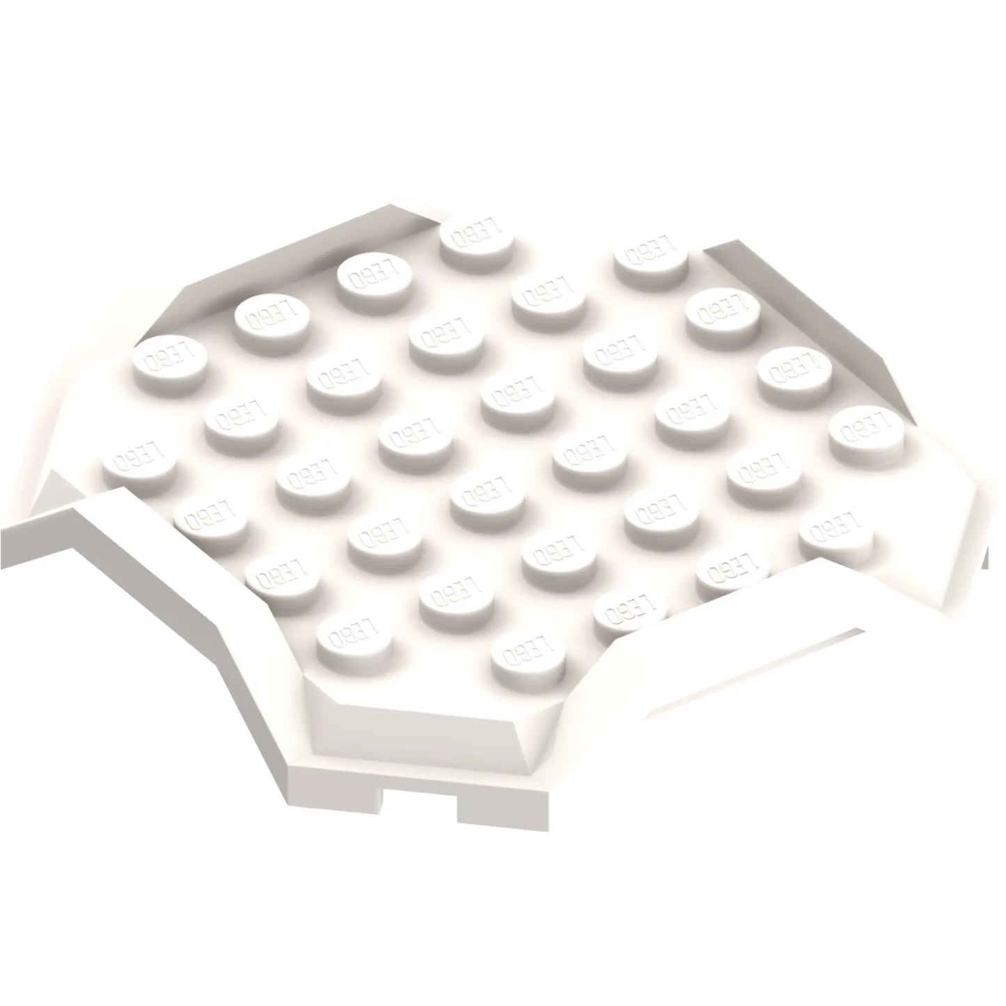 Part 67929 - Plate, Modified 8 x 8 with Cut Corners, Raised Sides and 4 Feet
