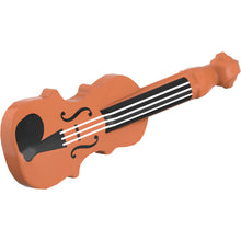 Part 69947pb01 - Minifigure, Utensil Musical Instrument, Violin with Silver Strings and Black Fingerboard, F-holes, and Chin Rest Pattern