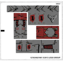 Part 70012stk01 - Sticker Sheet for Set 70012-2 - (12783/6021661)