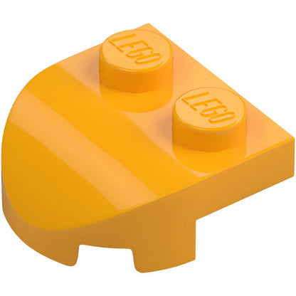 Part 7037 - Brick, Round 2 x 2 x 2/3 Half Circle Extended with 2 Studs and Curved Top