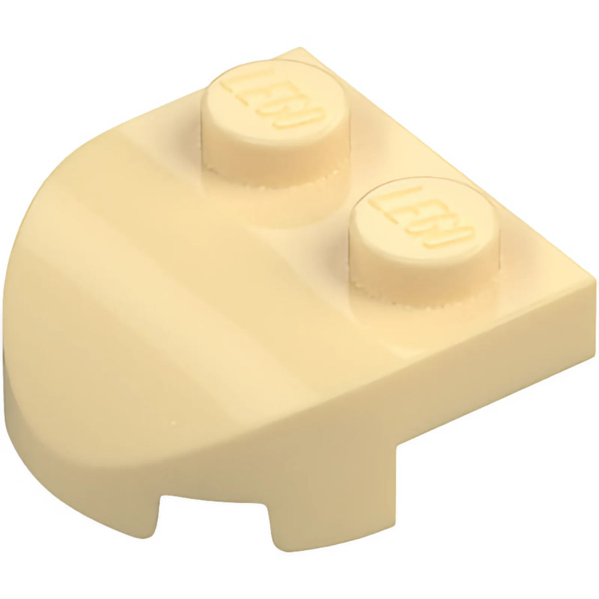 Part 7037 - Brick, Round 2 x 2 x 2/3 Half Circle Extended with 2 Studs and Curved Top