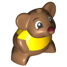 Part 70844pb01 - Mouse, Disney Princess / Friends with Molded Yellow Shirt and Printed Black Eyes and Dark Red Nose Pattern (Gus)