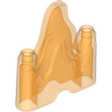 Part 70880 - Wave Rounded 1 x 4 with 2 Studs on Ends (Flame, Rock)
