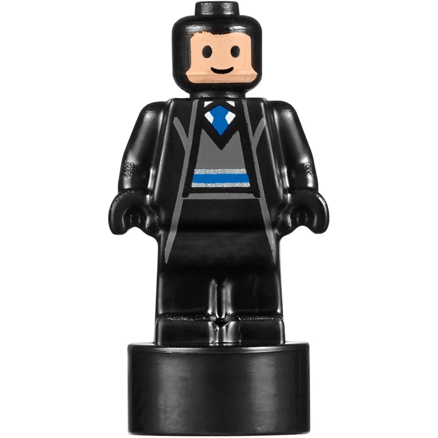 Minifig 90398pb033 - Ravenclaw Student Statuette / Trophy #1, Black Hair, Light Nougat Face