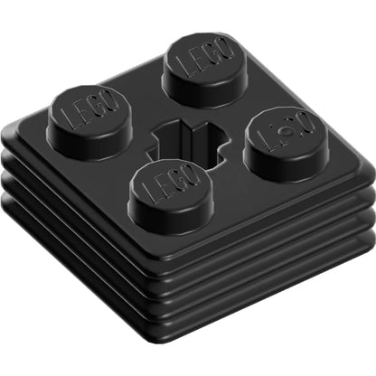 Part 71752 - Brick, Modified 2 x 2 x 2/3 Ribbed with Axle Hole