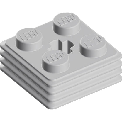 Part 71752 - Brick, Modified 2 x 2 x 2/3 Ribbed with Axle Hole