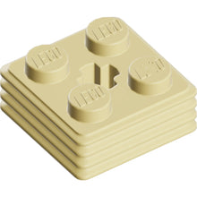 Part 71752 - Brick, Modified 2 x 2 x 2/3 Ribbed with Axle Hole