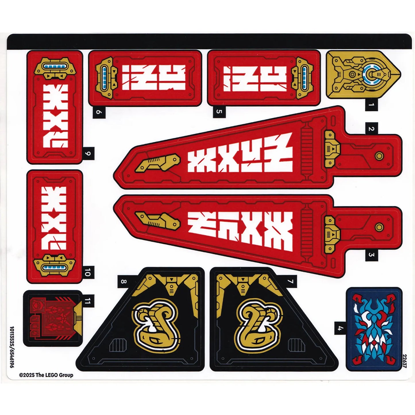 Part 71844stk01 - Sticker Sheet for Set 71844 - (10113525/6546196)