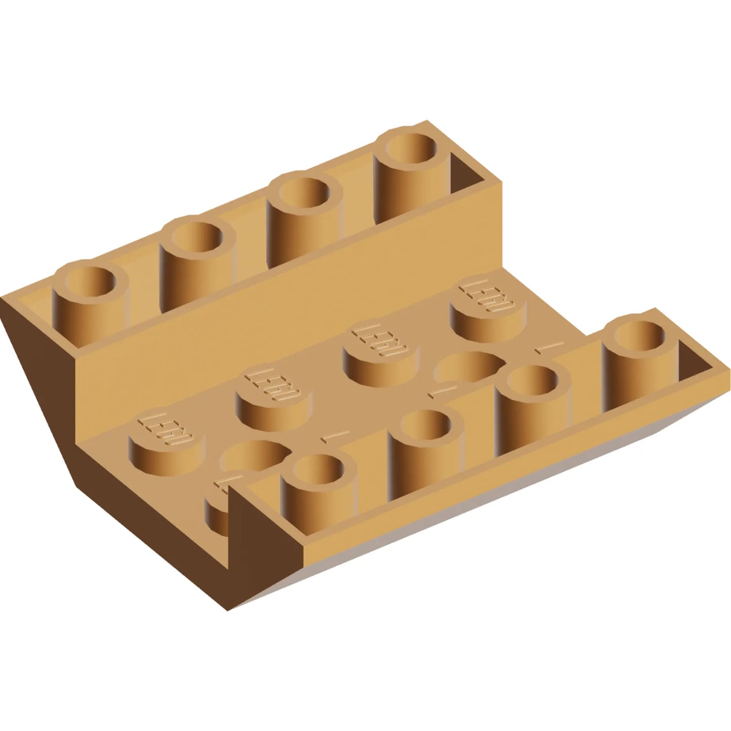 Teil 72454 - Schräge, umgekehrt 45 4 x 4 Doppelt mit 2 Löchern
