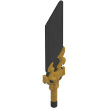 Part 7268pb01 - Minifigure, Weapon Sword with Pommel with Molded Pearl Gold Hilt with Flaming Dragon Head Pattern