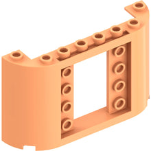 Part 7323 - Panel 2 x 8 x 4 with 2 x 3 1/3 Cutout with 4 Studs on Each Side