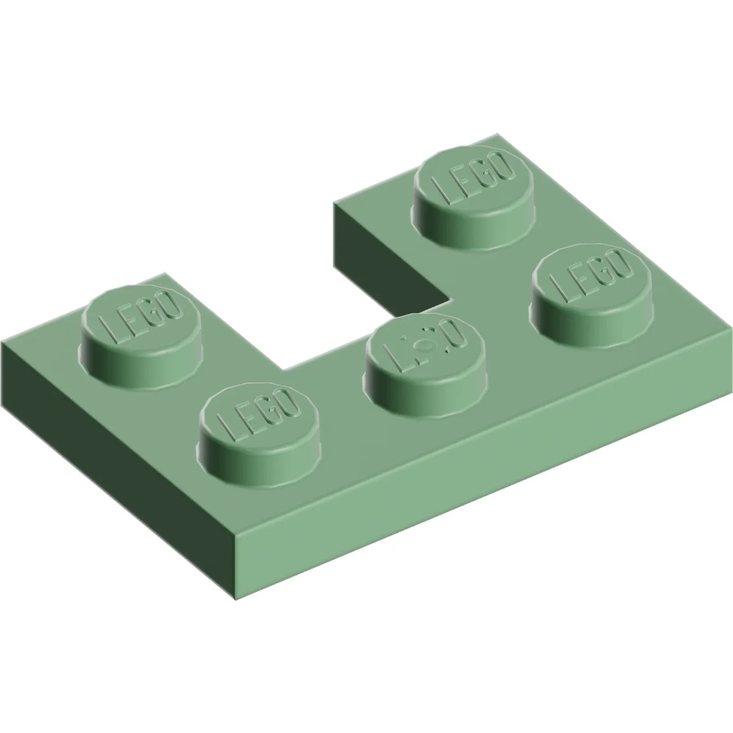 Teil 73831 - Platte, modifiziert 2 x 3 mit 1 x 1 Ausschnitt