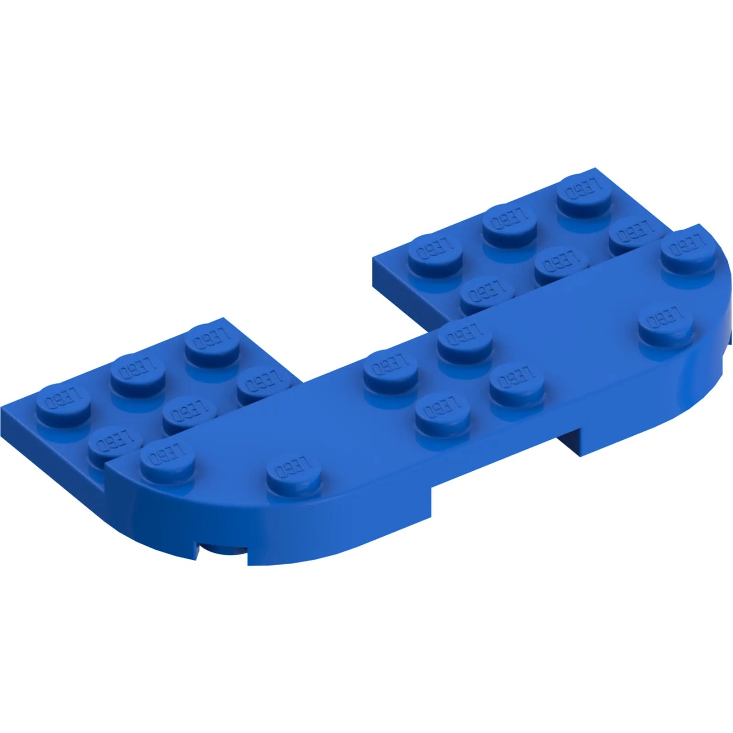Part 73832 - Plate, Round 4 x 8 x 2/3, Raised 2 x 8 and 2 x 2 Cutout