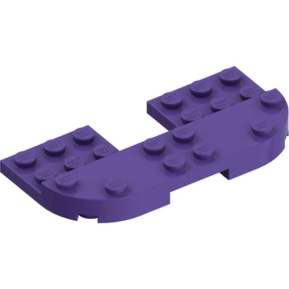 Part 73832 - Plate, Round 4 x 8 x 2/3, Raised 2 x 8 and 2 x 2 Cutout