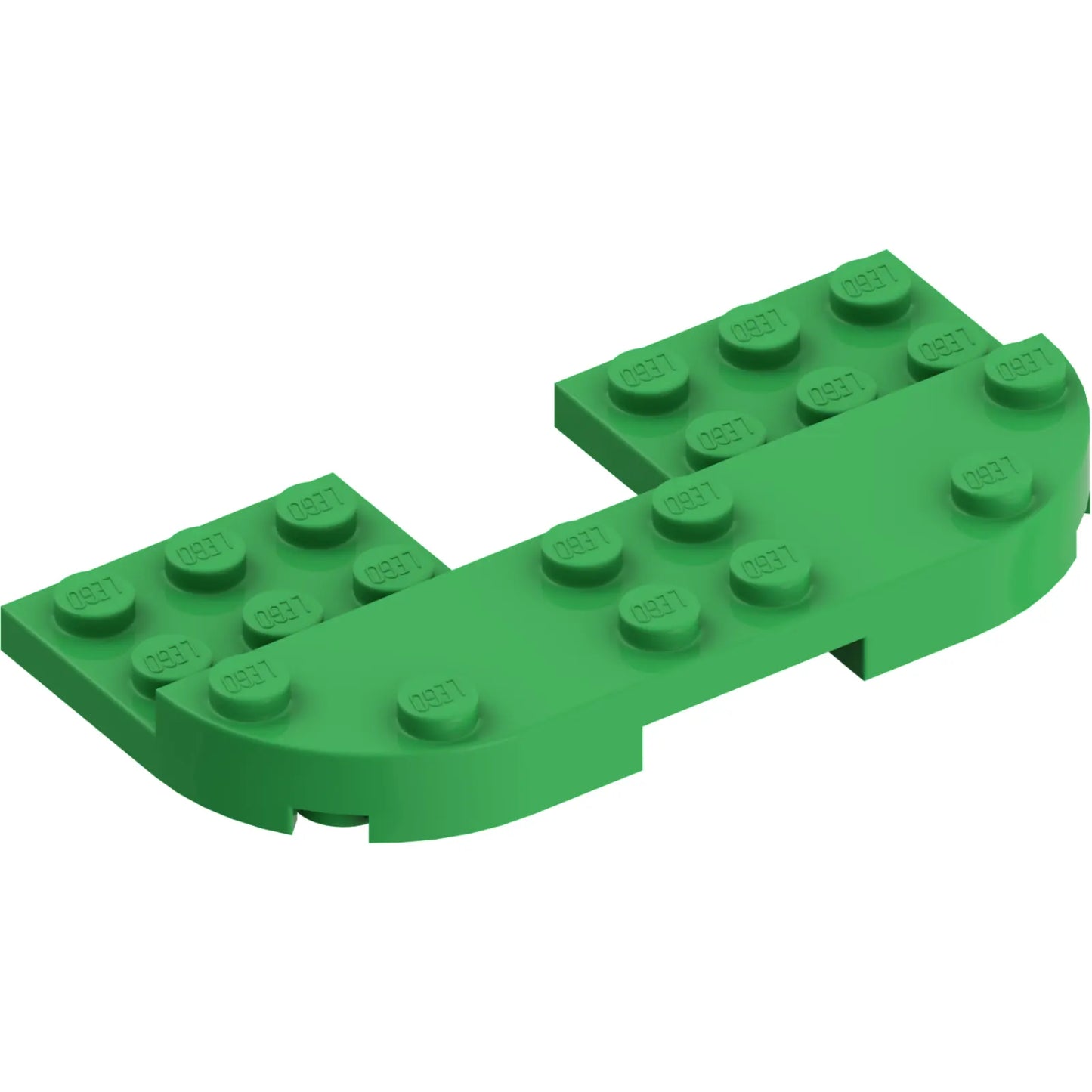 Part 73832 - Plate, Round 4 x 8 x 2/3, Raised 2 x 8 and 2 x 2 Cutout