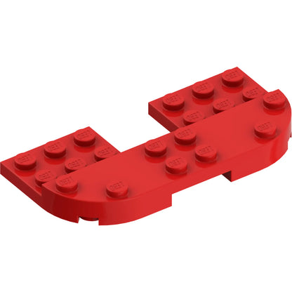 Part 73832 - Plate, Round 4 x 8 x 2/3, Raised 2 x 8 and 2 x 2 Cutout