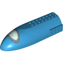 Part 74164pb01 - Aircraft Fuselage Forward Top Curved 6 x 16 x 3 with Space Rocket Window with Silver Frame Pattern