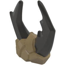 Part 7551pb01 - Minifigure, Headgear Stone with Large Molded Pearl Dark Gray Pincers Pattern