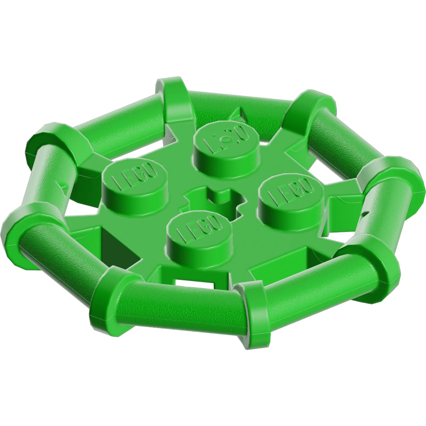 Part 75937 - Plate, Modified 2 x 2 with Bar Frame Octagonal, Reinforced, Completely Round Studs