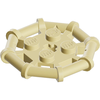 Part 75937 - Plate, Modified 2 x 2 with Bar Frame Octagonal, Reinforced, Completely Round Studs