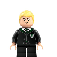 Minifig hp254 - Draco Malfoy - Black Torso Slytherin Robe, Black Short Legs