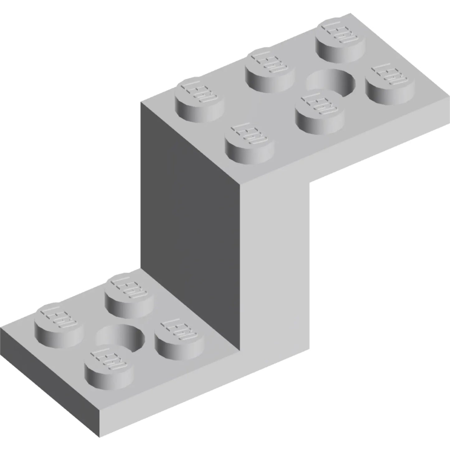 Part 76766 - Bracket 5 x 2 x 2 1/3 with 2 Holes and Bottom Stud Holder