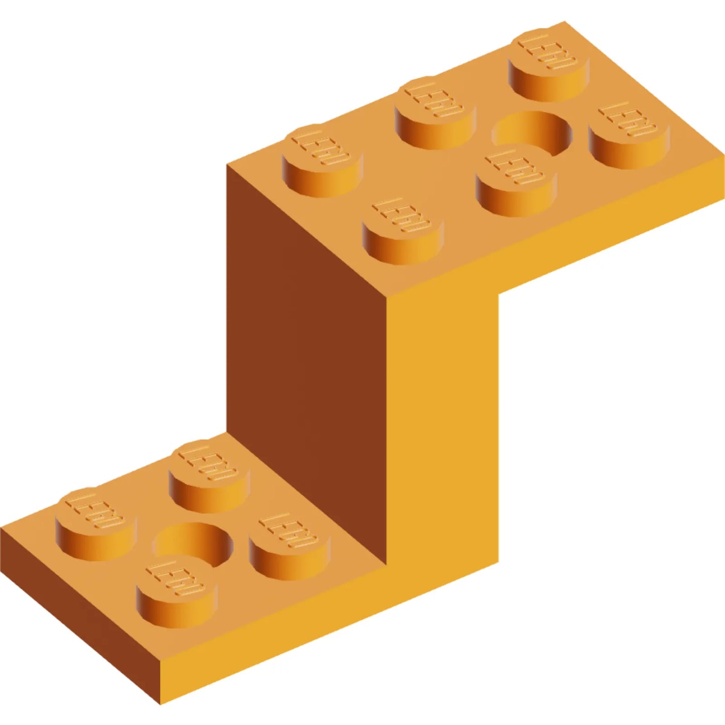 Part 76766 - Bracket 5 x 2 x 2 1/3 with 2 Holes and Bottom Stud Holder