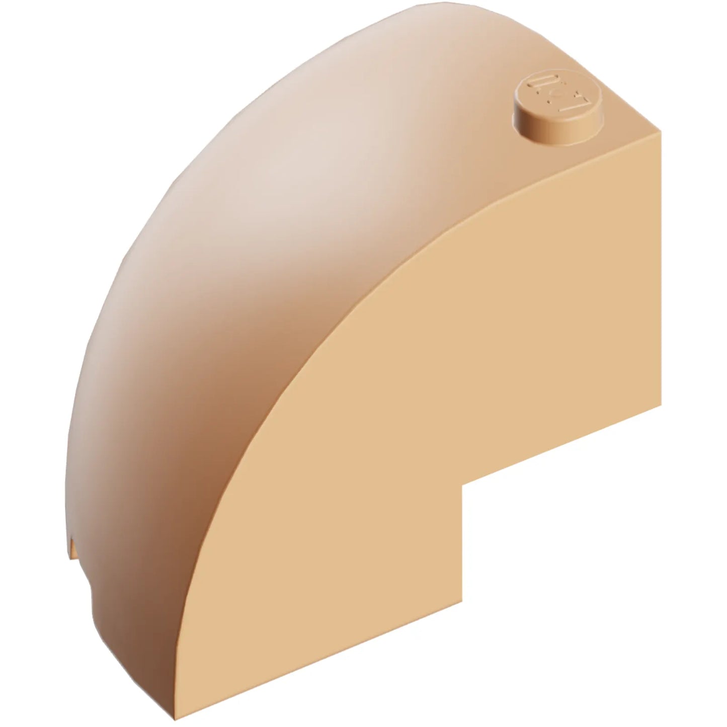 Part 76776 - Brick, Round Corner 5 x 5 x 3 1/3 Dome Top