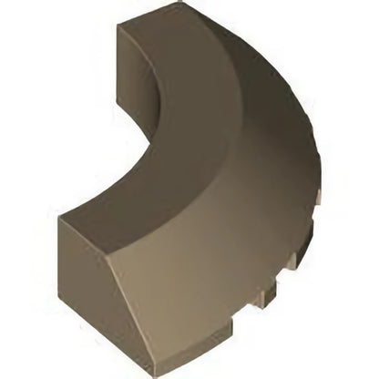 Part 76795 - Brick, Round Corner 5 x 5 with Slope 45 Edge without Studs