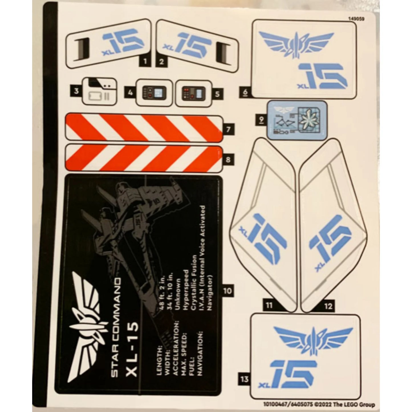 Part 76832stk01 - Sticker Sheet for Set 76832 - (10100467/6405075)