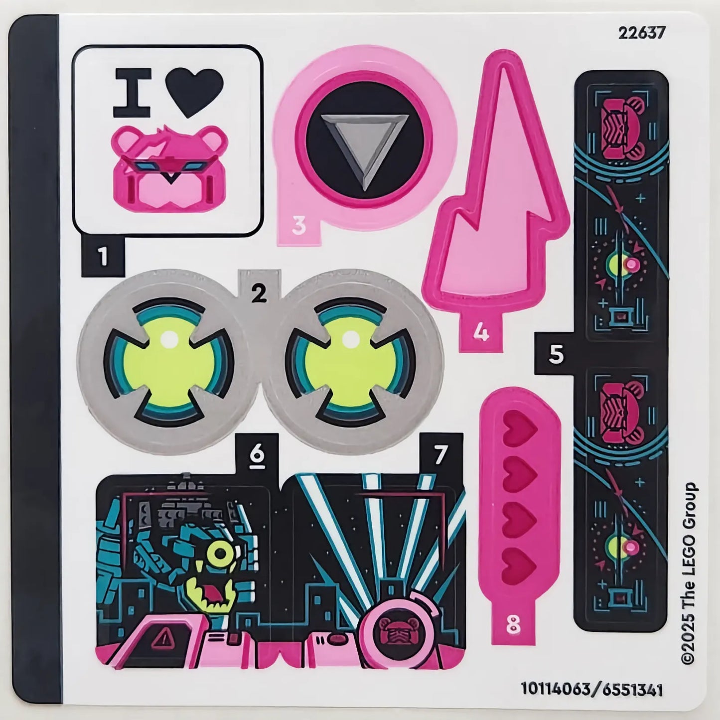 Part 77078stk01 - Sticker Sheet for Set 77078, Sheet 1 - (10114063/6551341)