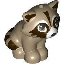 Part 77110pb01 - Raccoon, Friends with White Muzzle, Black Nose, Dark Brown Markings on Face, Ears and Tail Pattern