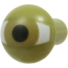 Part 7768pb01 - Bar   1L with Rounded End (Dome Top) with White Eye with Dark Tan Iris and Black Pupil Pattern (SW Yoda Eye)
