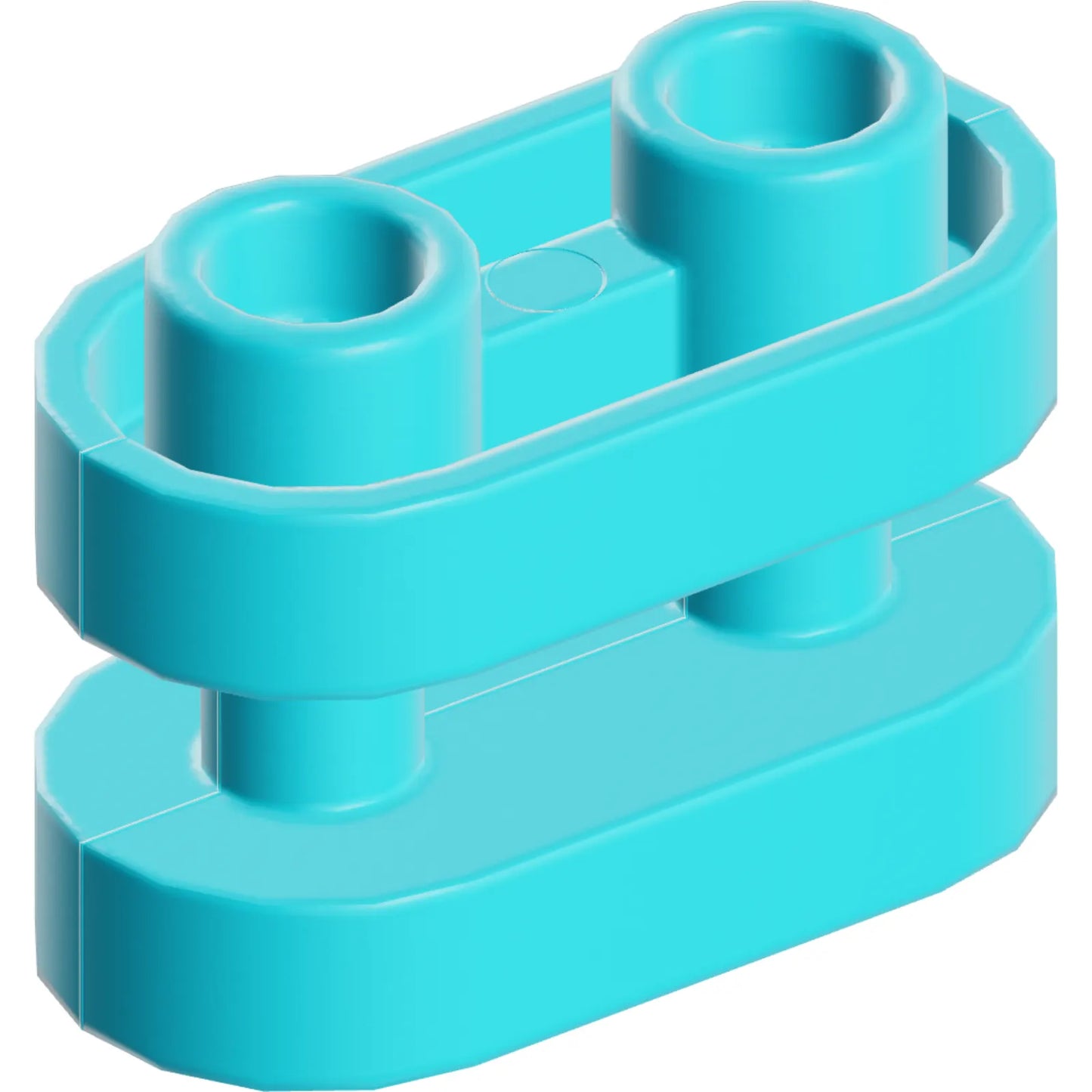 Part 77808 - Brick, Round 1 x 2 with Hollow Studs and Open Center with Bars