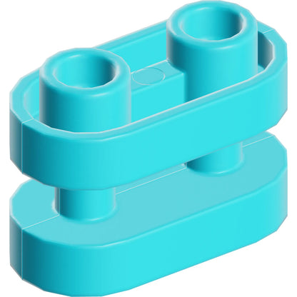Part 77808 - Brick, Round 1 x 2 with Hollow Studs and Open Center with Bars