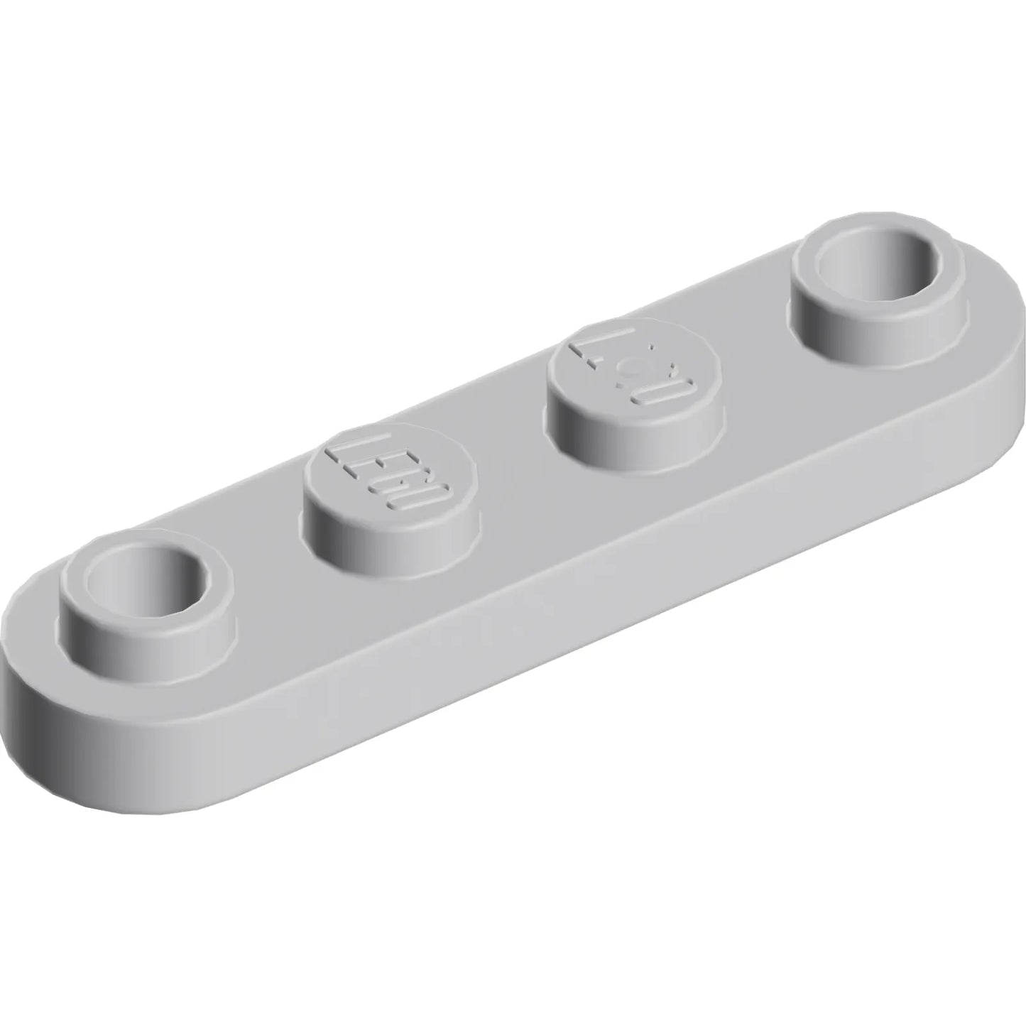 Teil 77845 - Platte, rund 1 x 4 mit 2 offenen Noppen