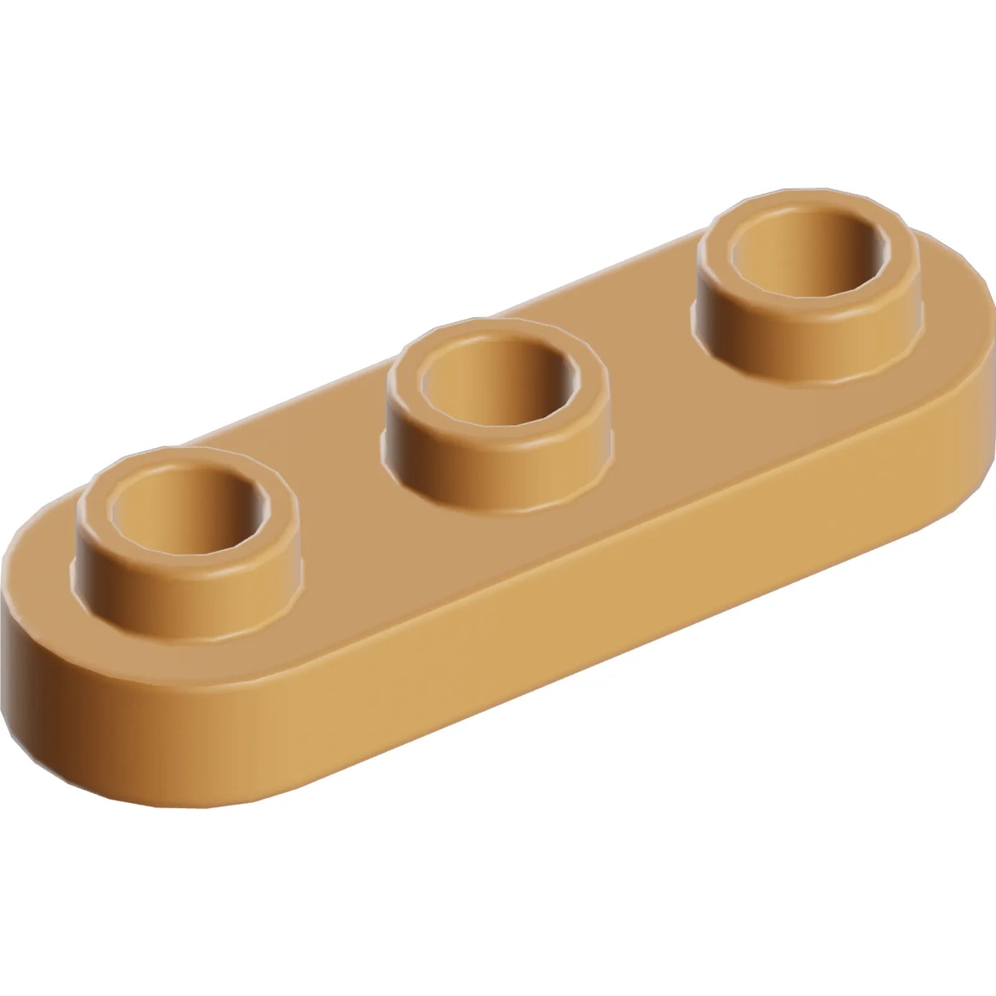 Part 77850 - Plate, Round 1 x 3 with Open Studs
