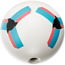 Part 7819pb01 - Ball, Sports Soccer with Stud Holder with Black, Coral and Medium Azure Intersecting Geometric Shapes Pattern