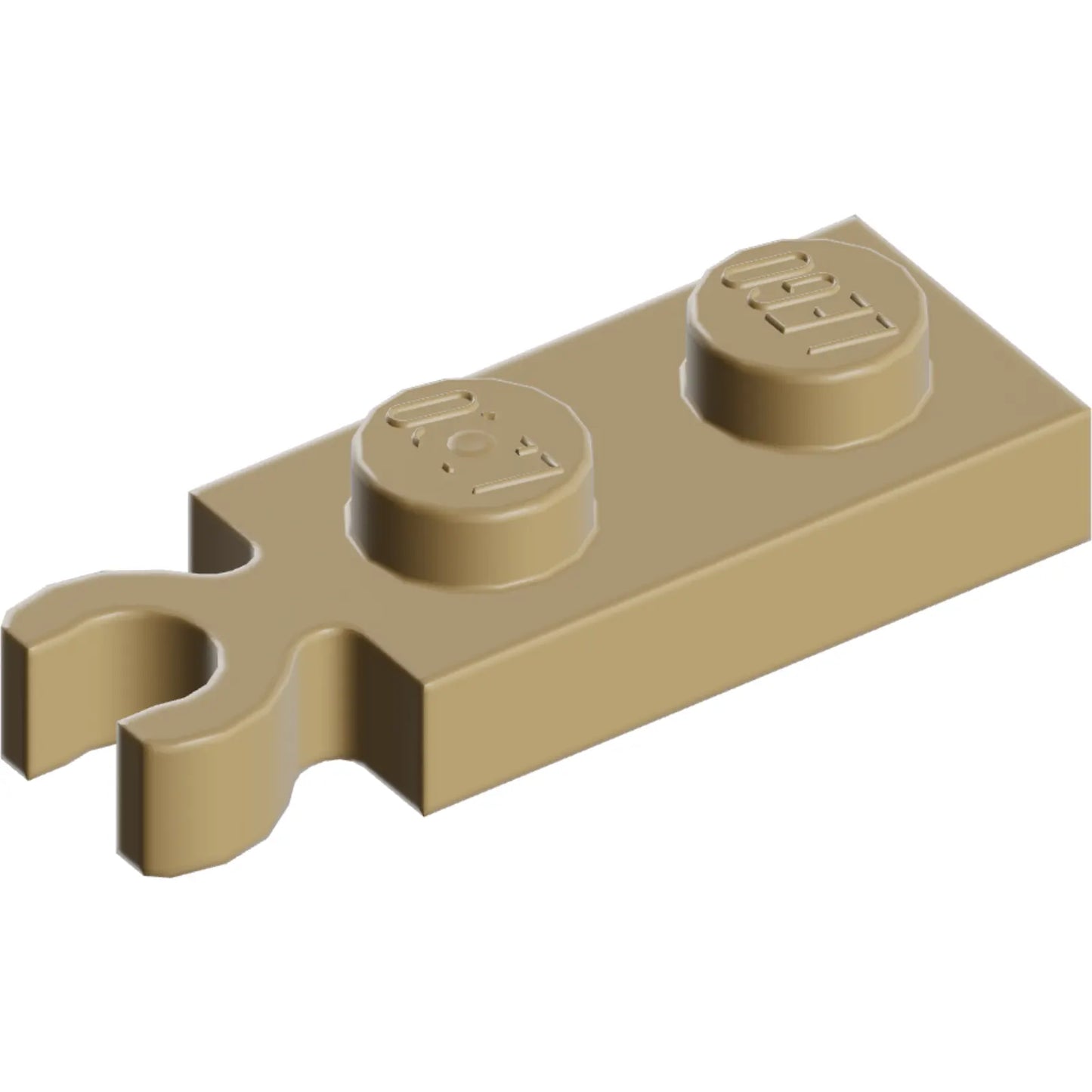Part 78256 - Plate, Modified 1 x 2 with Clip on End (Vertical Grip)