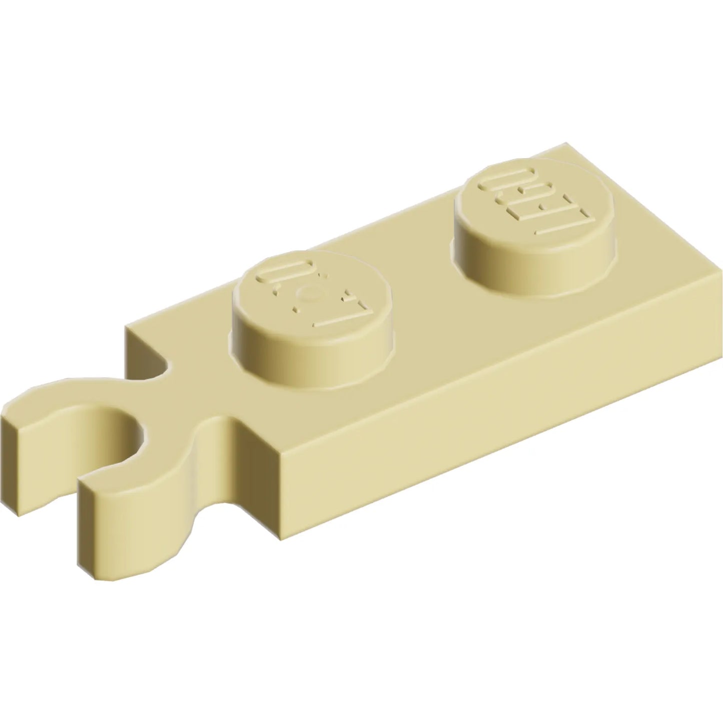 Part 78256 - Plate, Modified 1 x 2 with Clip on End (Vertical Grip)