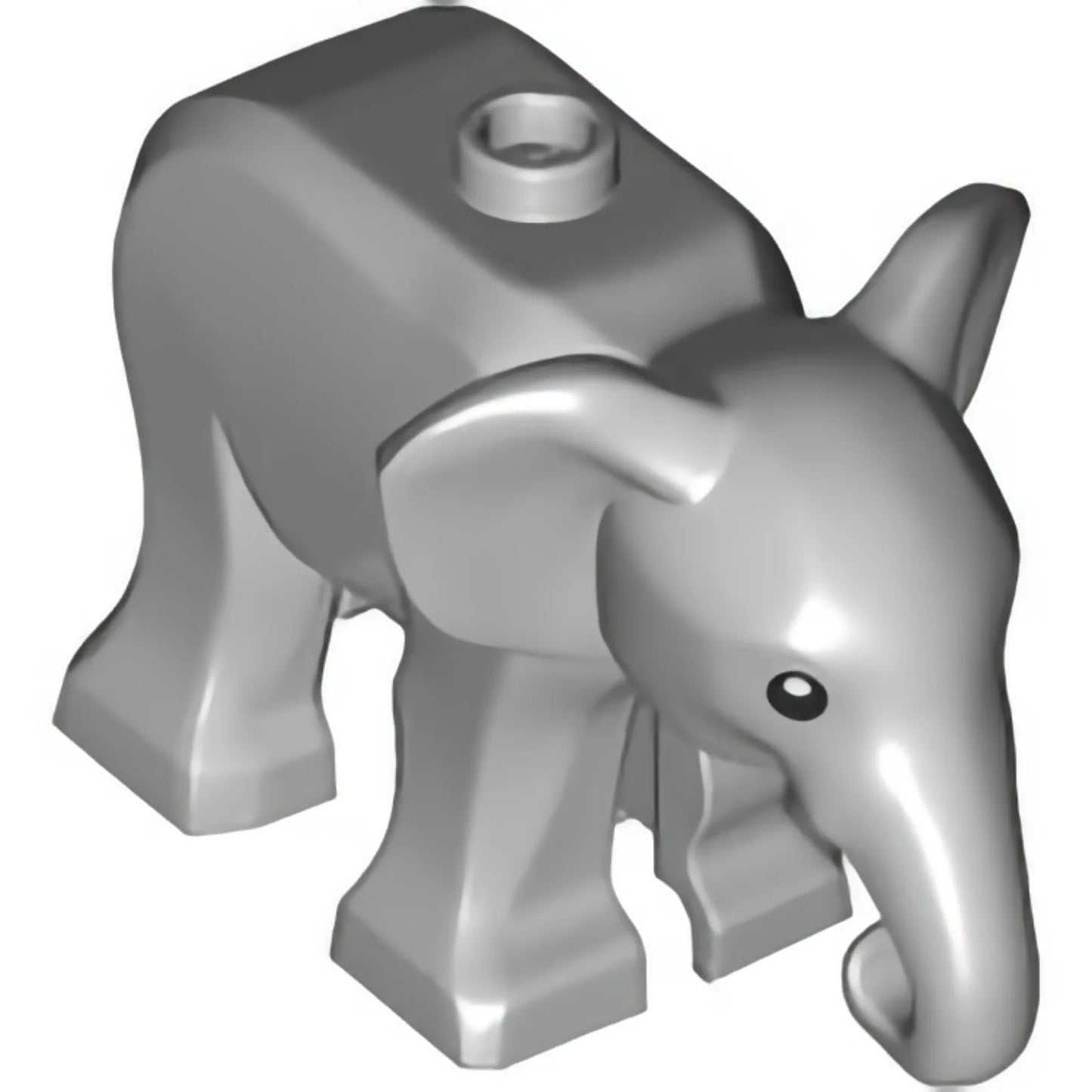 Part 79297pb01 - Elephant, Baby with Black Eyes and White Pupils Pattern