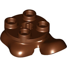 Part 79750 - Legs with Plate Round 2 x 2 and Axle Hole - 2 Feet, 1 Raised