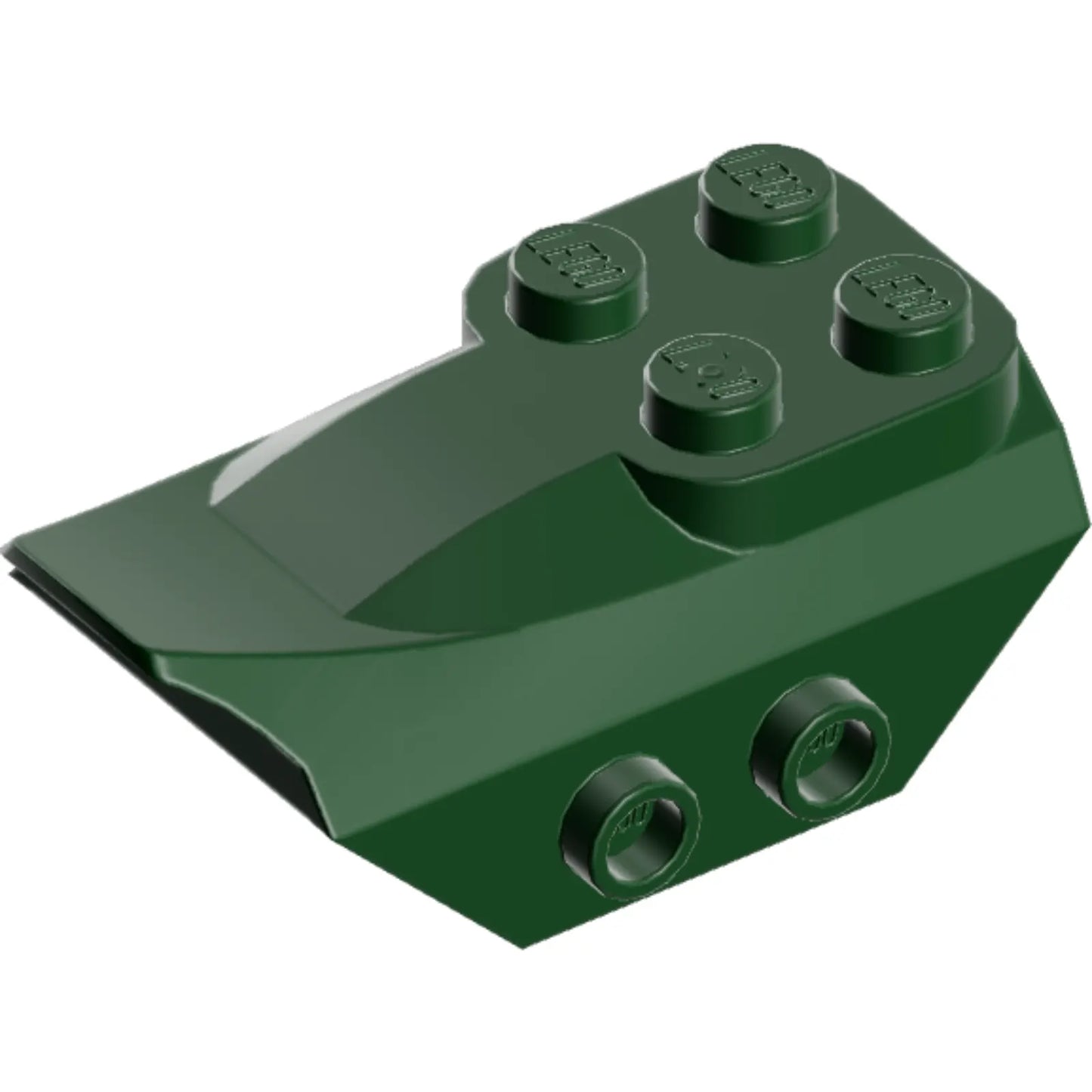 Part 79897 - Slope, Curved 4 x 2 with 4 Studs on Top, 2 Hollow Studs on Each Side, Wing End