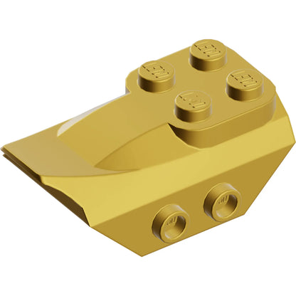 Part 79897 - Slope, Curved 4 x 2 with 4 Studs on Top, 2 Hollow Studs on Each Side, Wing End