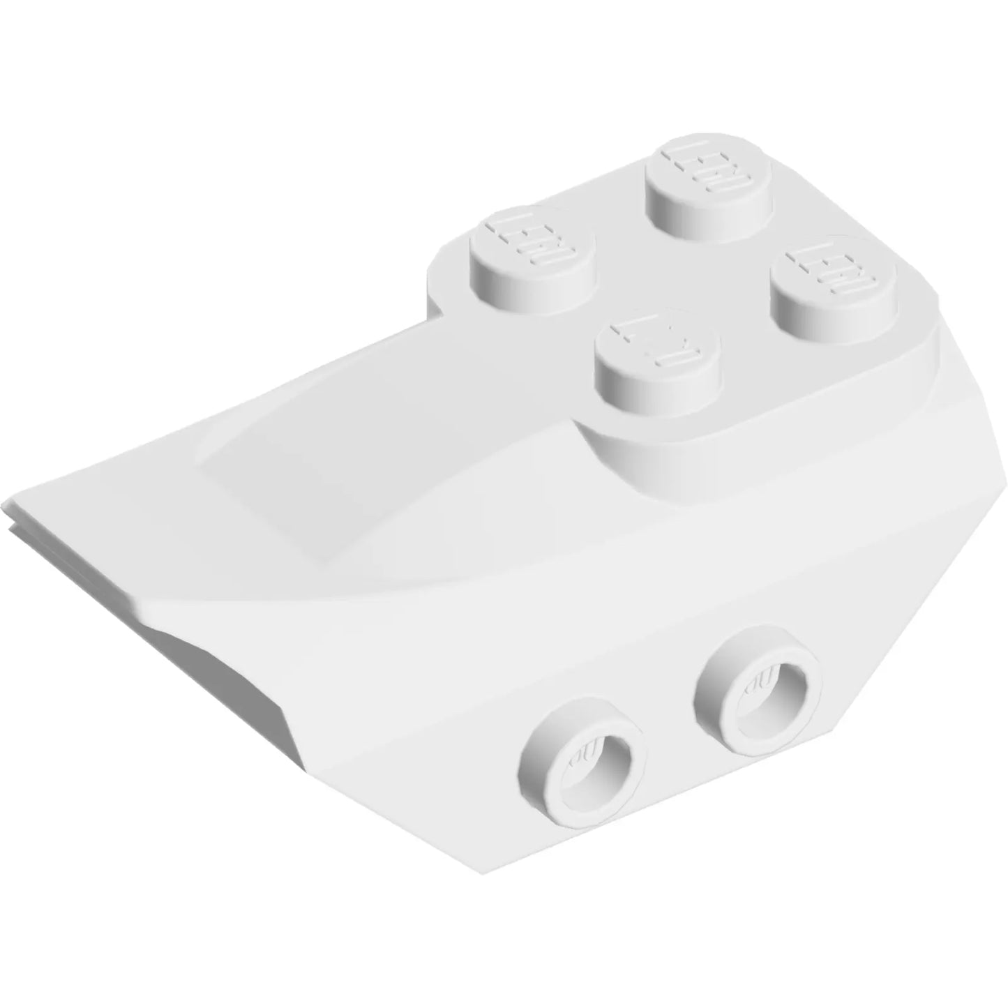 Part 79897 - Slope, Curved 4 x 2 with 4 Studs on Top, 2 Hollow Studs on Each Side, Wing End